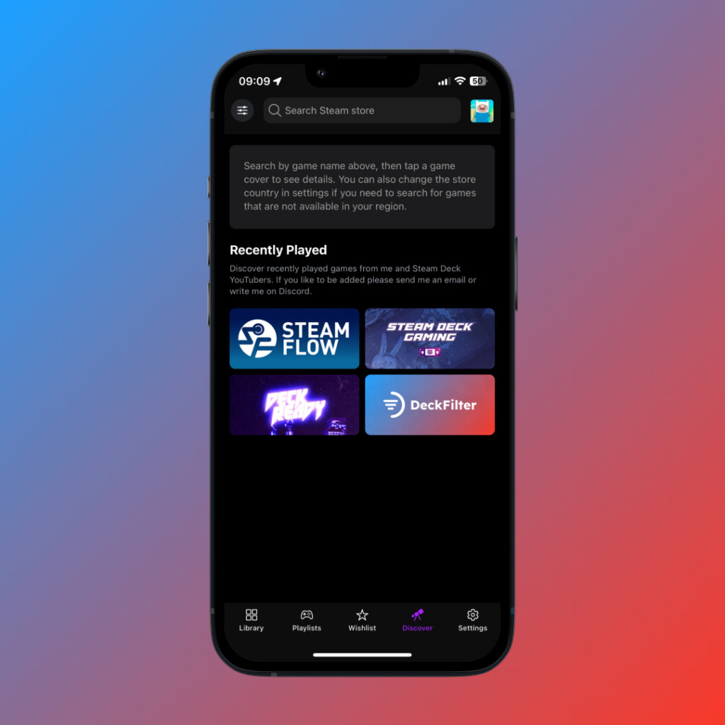 Discover Page