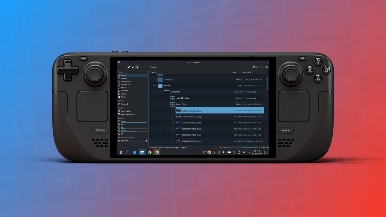 How to easily take Screenshots in Steam Deck Desktop Mode