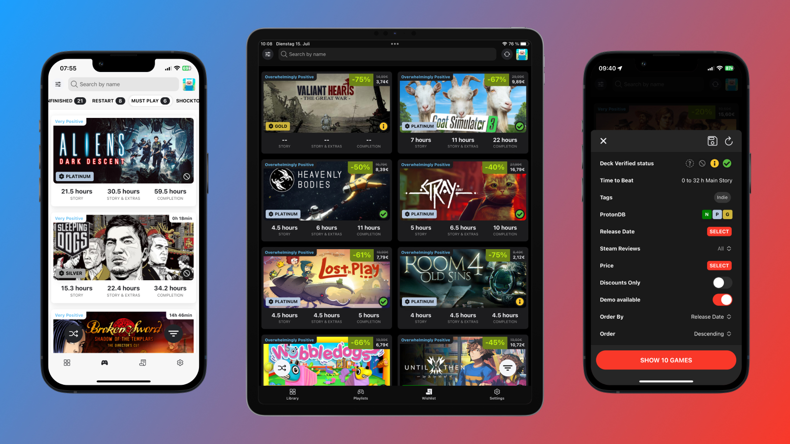 DeckFilter v1.10 is featuring cloud sync,  full tablet support & demo filter