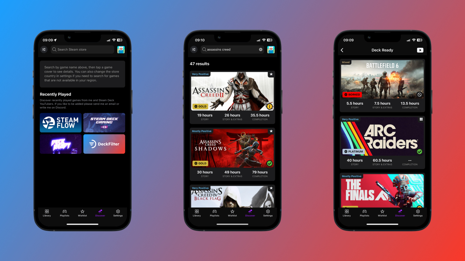 DeckFilter v1.11 is featuring Steam Store search, Discovery & GG.deals