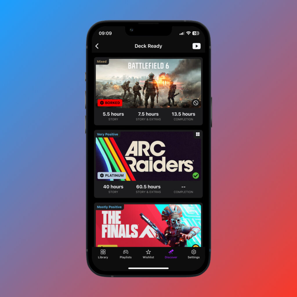 Recently Played games